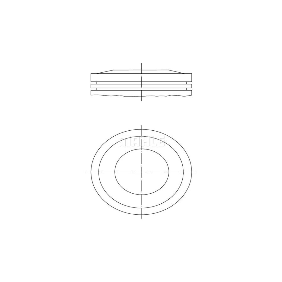 MAHLE ORIGINAL 039 29 00 Piston 84,01 mm, without cooling duct