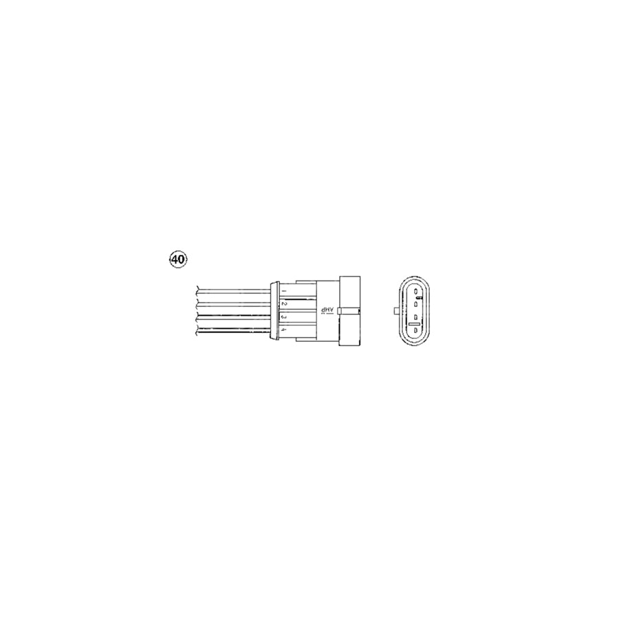 NTK Lambda Sensor / O2 Sensor (NGK 91388) - OZA816-EE13