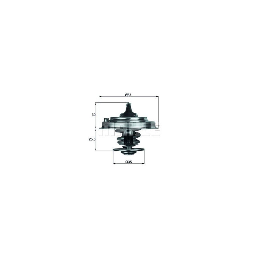 MAHLE ORIGINAL TX 30 92D Engine thermostat Opening Temperature: 92°C, with seal