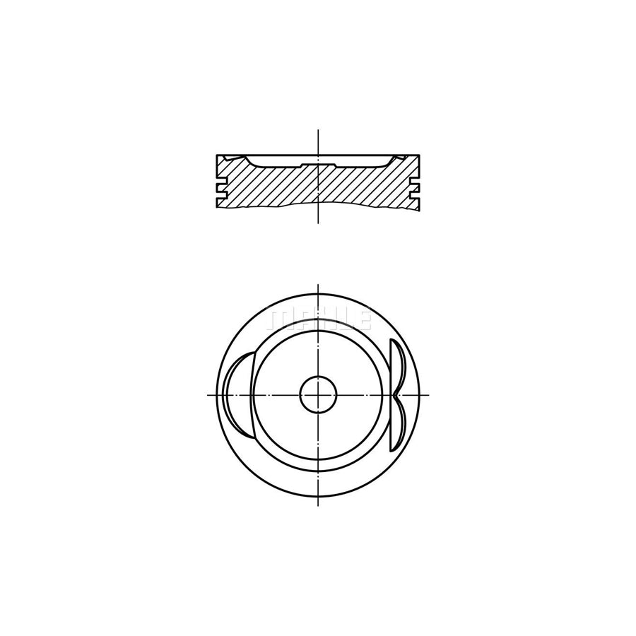 MAHLE ORIGINAL 627 33 00 Piston 86,0 mm