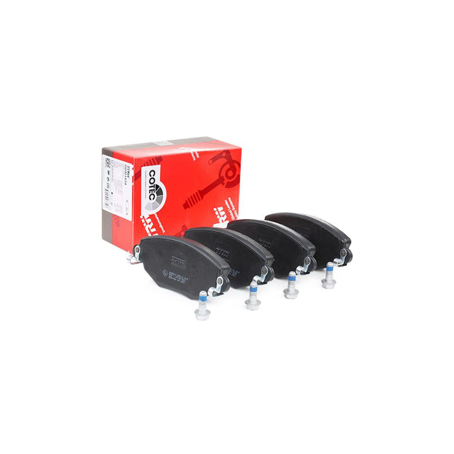 TRW Cotec Gdb1434 Brake Pad Set Not Prepared For Wear Indicator With Brake Caliper Screws With Accessories