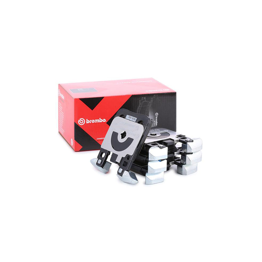 Brembo P 06 087X Brake Pad Set Prepared For Wear Indicator With Anti Squeak Plate With Counterweights