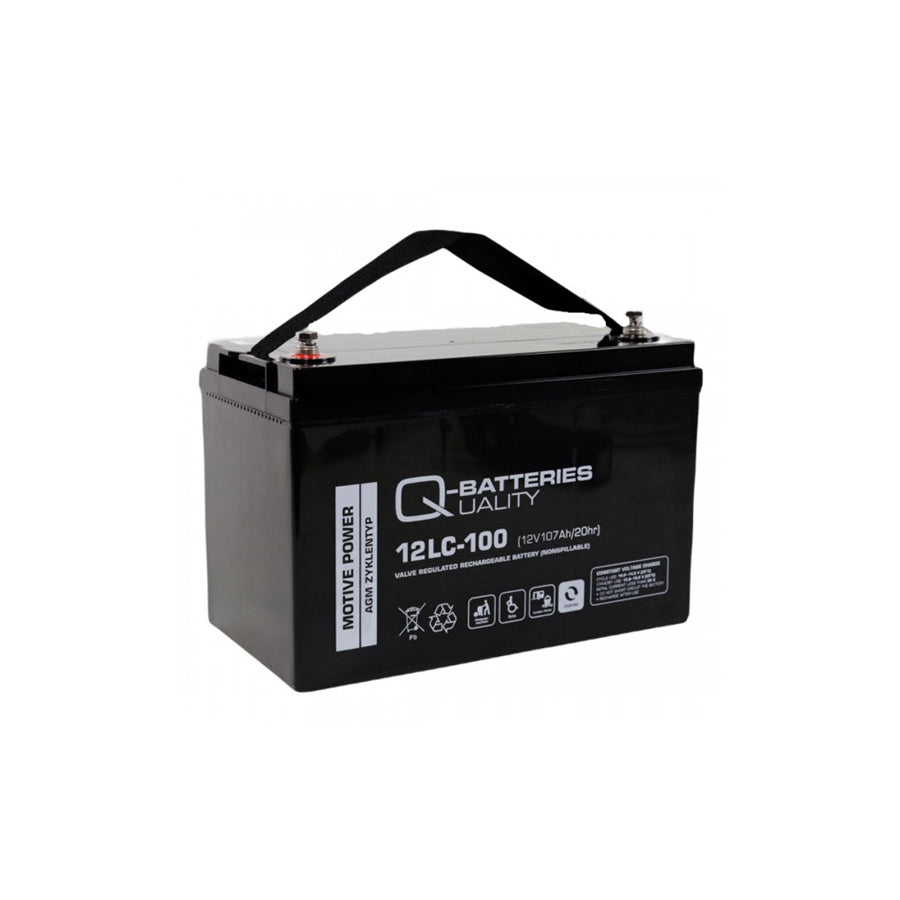 Q-Batteries 12LC100 / 12V 107Ah lead accumulator cycle type AGM Deep Cycle VRLA