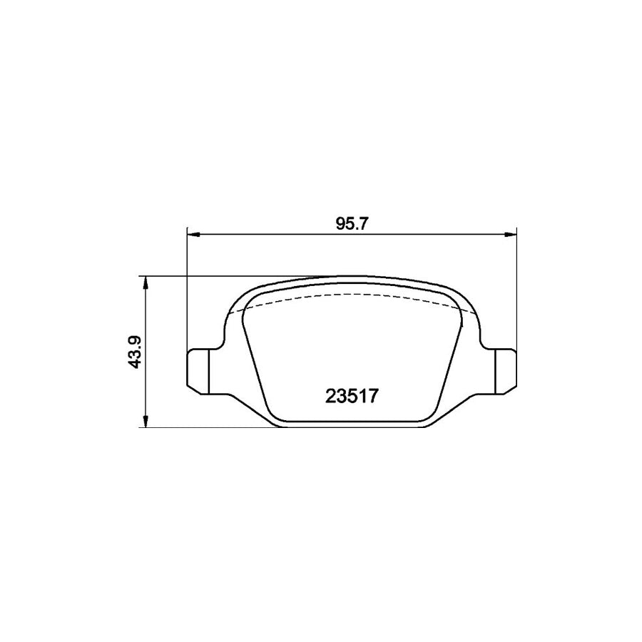 Hella 8DB 355 009 361 Brake Pad Set Not Prepared For Wear Indicator With Accessories