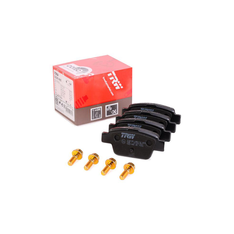 TRW Cotec Gdb1485 Brake Pad Set Not Prepared For Wear Indicator With Brake Caliper Screws With Accessories