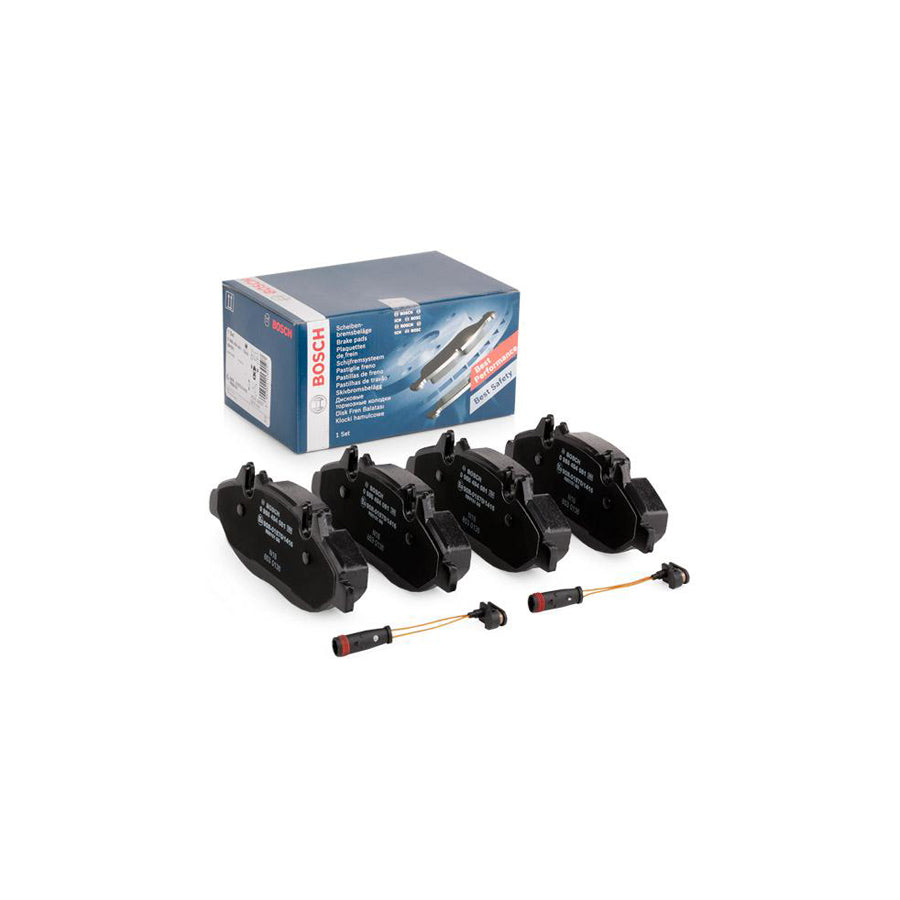Bosch 0986494081 Brake Pad Set Incl Wear Warning Contact With Anti Squeak Plate BP991