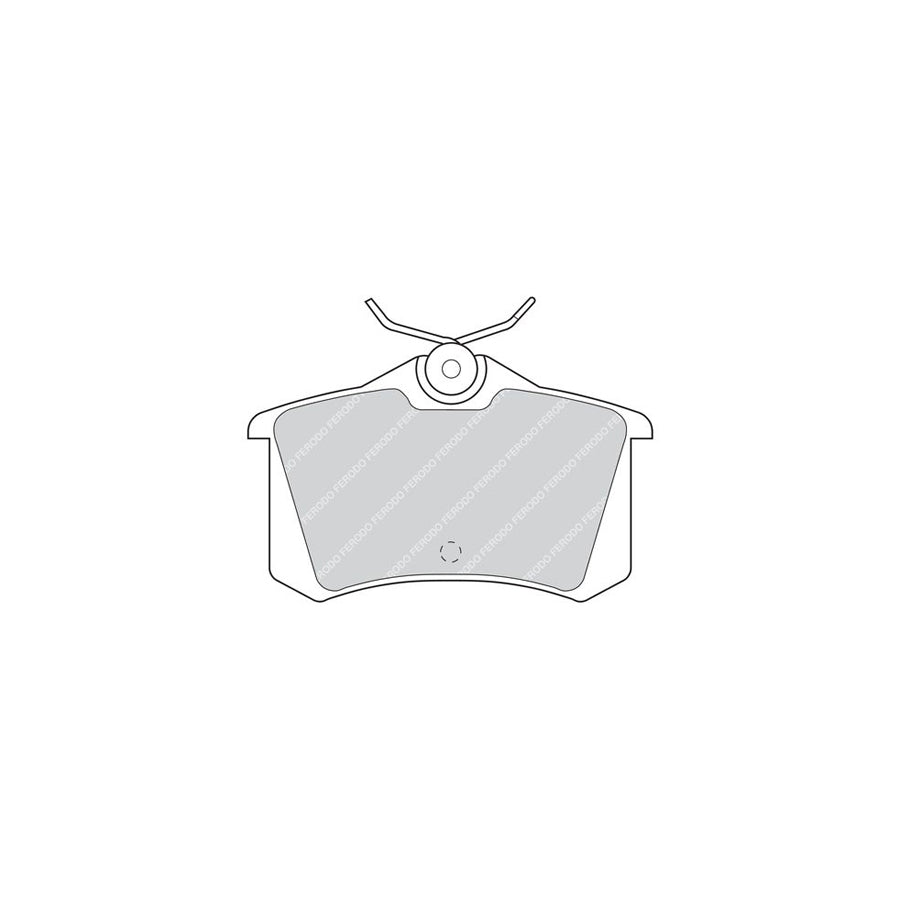 Ferodo Premier Fdb726 Brake Pad Set Not Prepared For Wear Indicator With Accessories