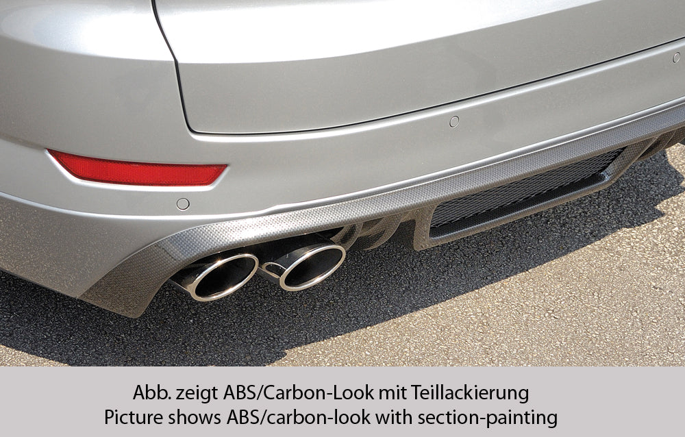 Rieger 00099113 Ford BA7 Mondeo Rear Diffuser for Twin Tailpipe Left - Carbon-Look