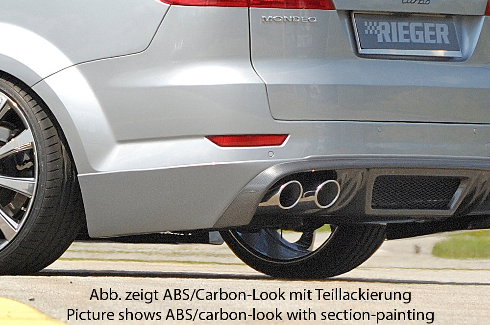 Rieger 00099113 Ford BA7 Mondeo Rear Diffuser for Twin Tailpipe Left - Carbon-Look