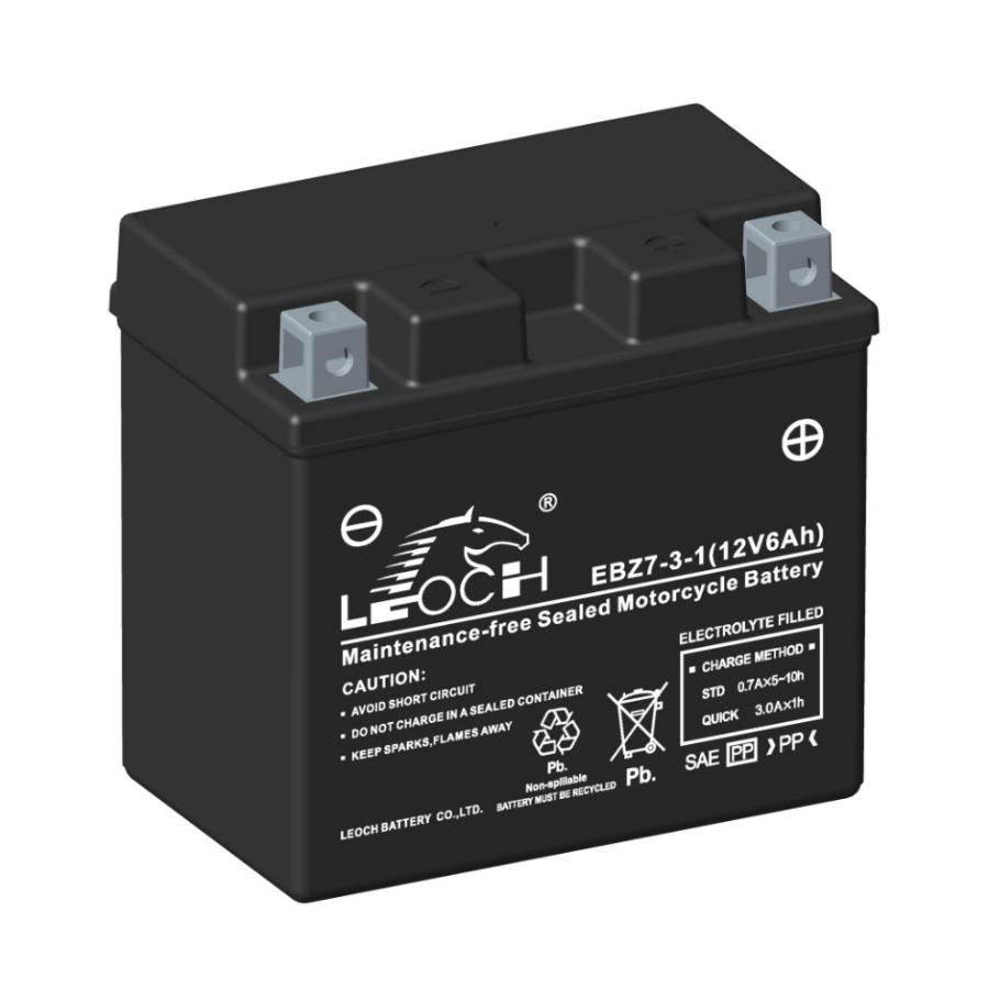 Leoch EBZ7-3 Powerstart AGM Motorcycle Battery