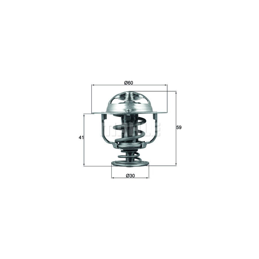 MAHLE ORIGINAL TX 177 82D Engine thermostat Opening Temperature: 82°C, with seal