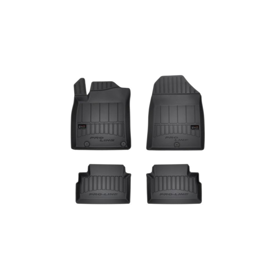 FROGUM Tailored 3D407527 Floor mat set for KIA CEE'D Elastomer, Front and Rear, Quantity: 4, Black, (LHD)