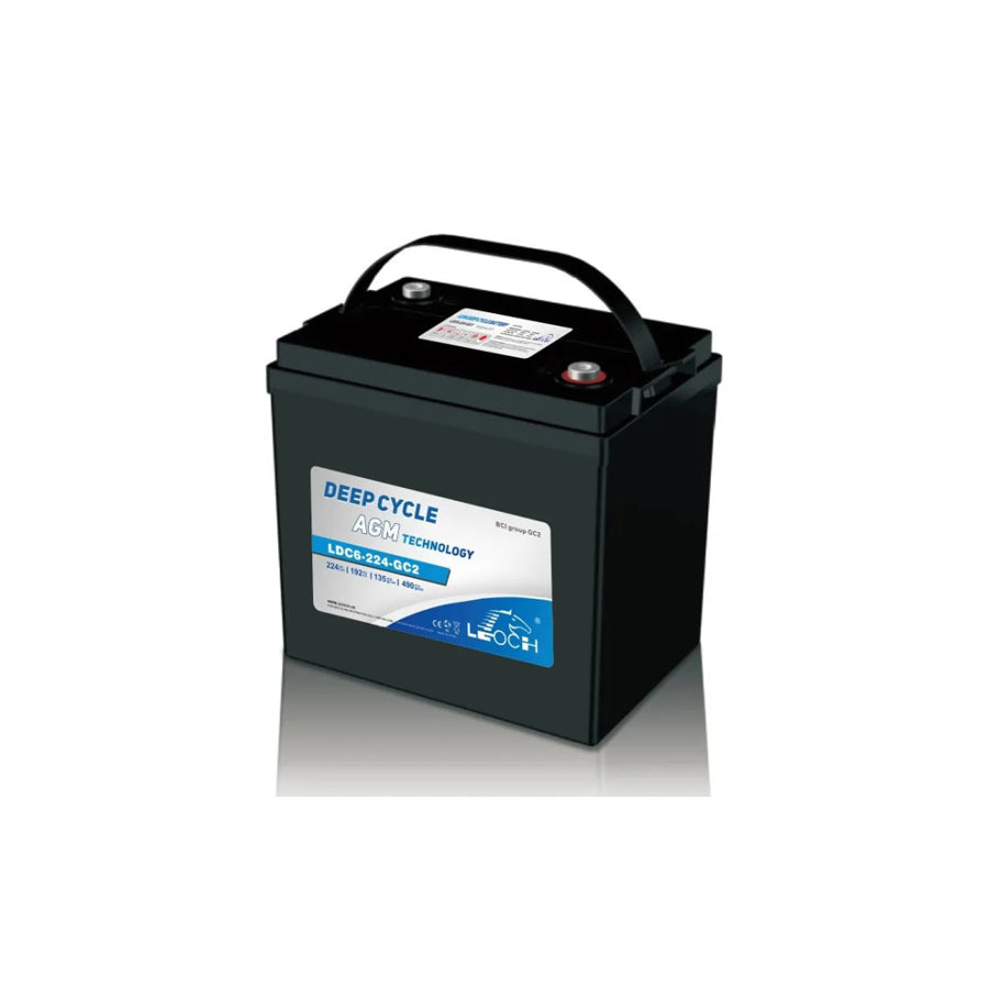 Leoch 6V 224Ah Deep Cycle AGM Battery - LDC6-224-GC2
