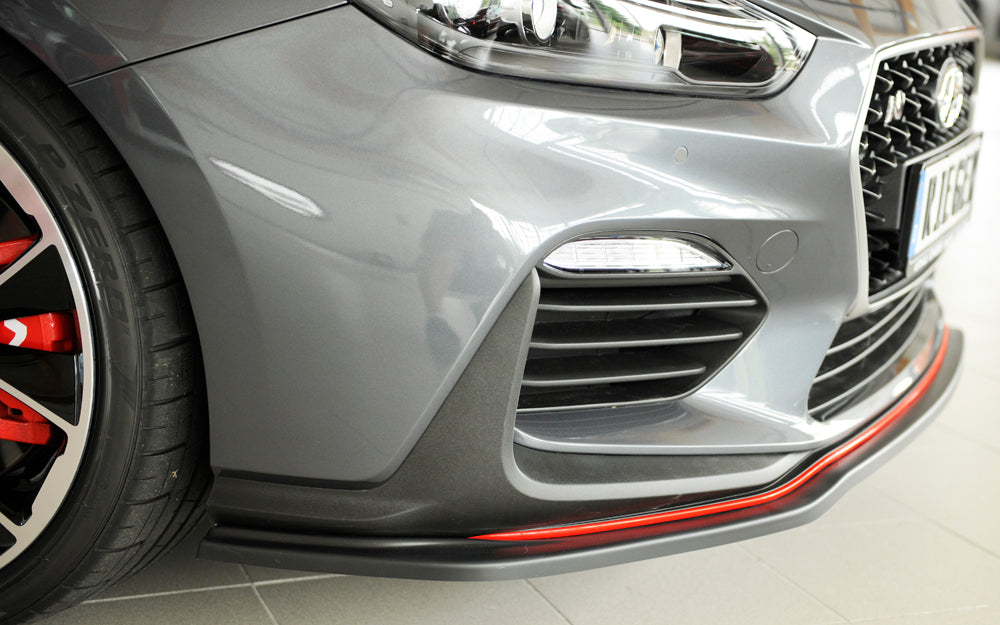 Rieger 00076000 Hyundai Front Splitter (i30 N-Performance & i30 N) - Matte Black