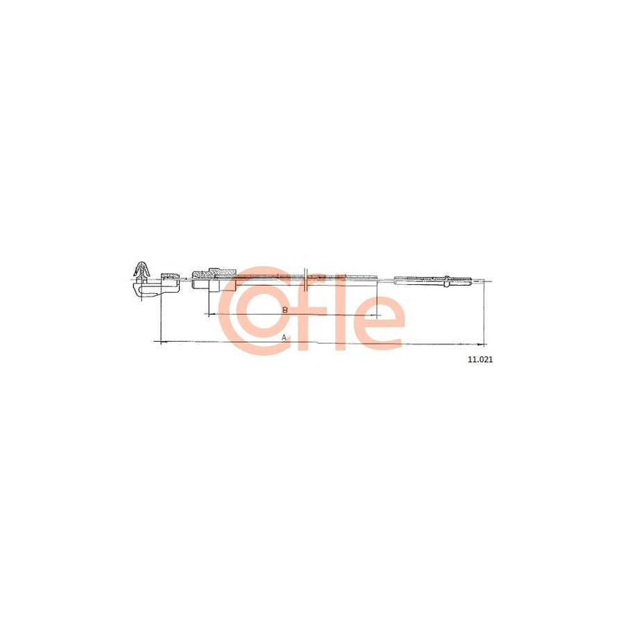 COFLE 11.021 Throttle Cable for RENAULT 4 | Duco Car Parts UK Car Parts
