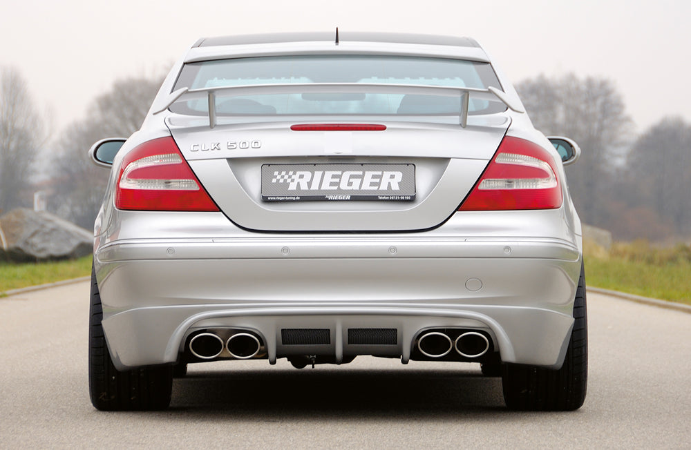 Rieger 00071019 Mercedes-Benz W209 CLK Rear Diffuser for Twin Tailpipe Left & Right