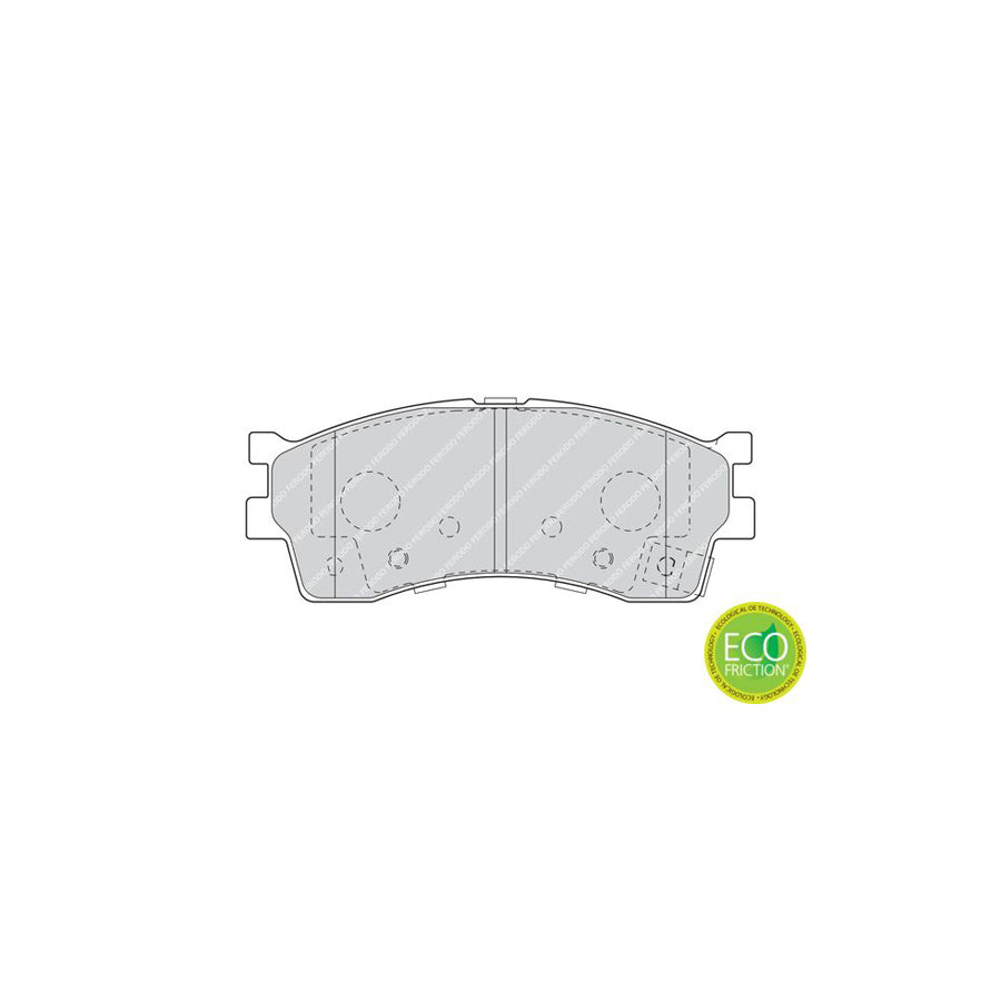 Ferodo Premier Eco Friction Fdb1602 Brake Pad Set With Acoustic Wear Warning Without Accessories