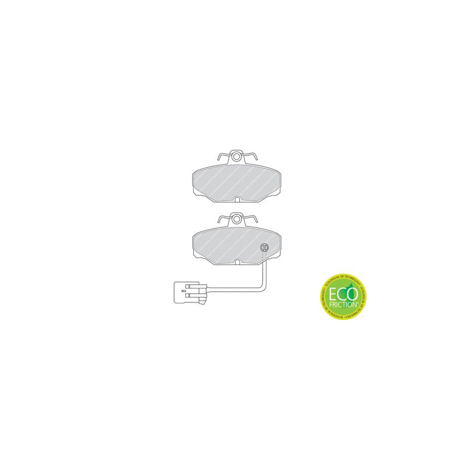 Ferodo Premier Eco Friction Fdb915 Brake Pad Set Incl Wear Warning Contact With Brake Caliper Screws