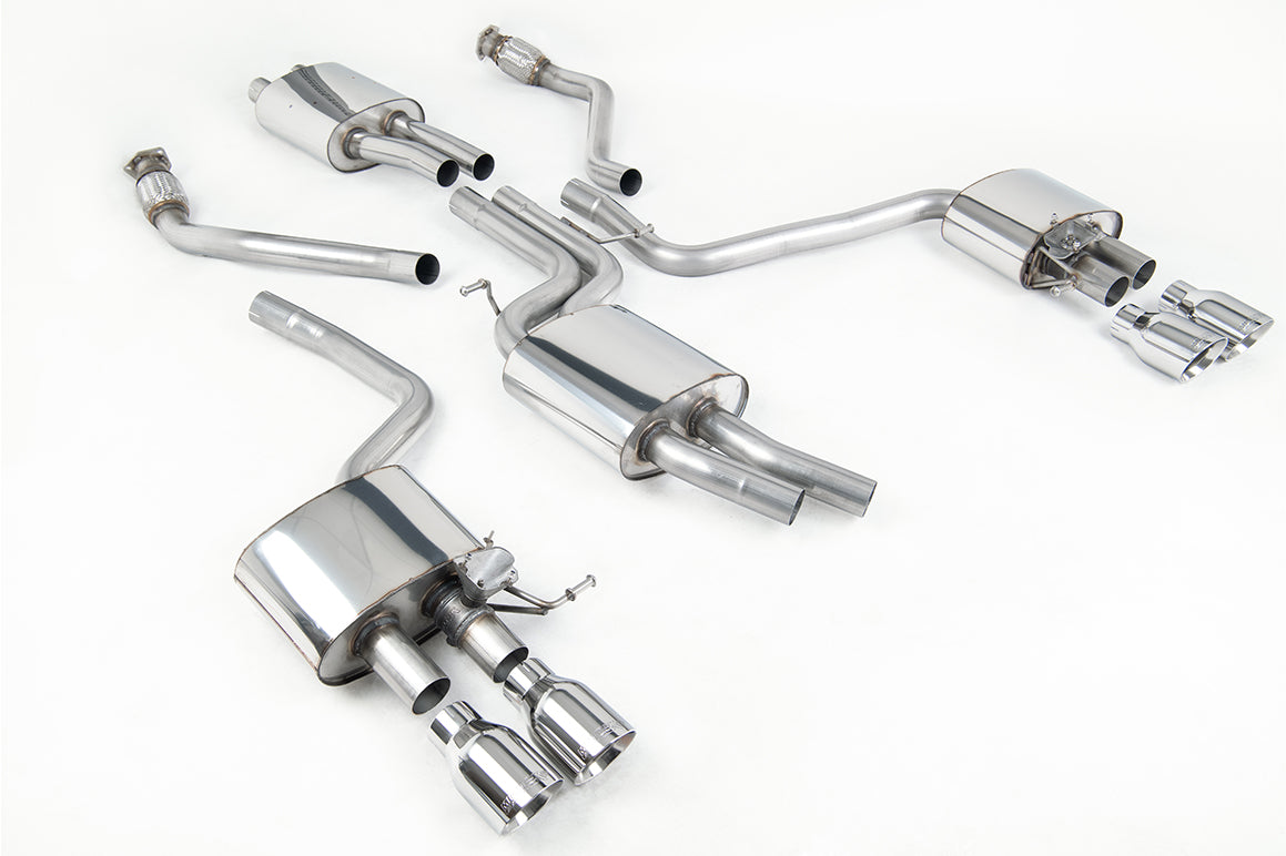 MillTek SSXAU506 Audi SQ5 Cat-Back Exhaust with Quad Polished Tips