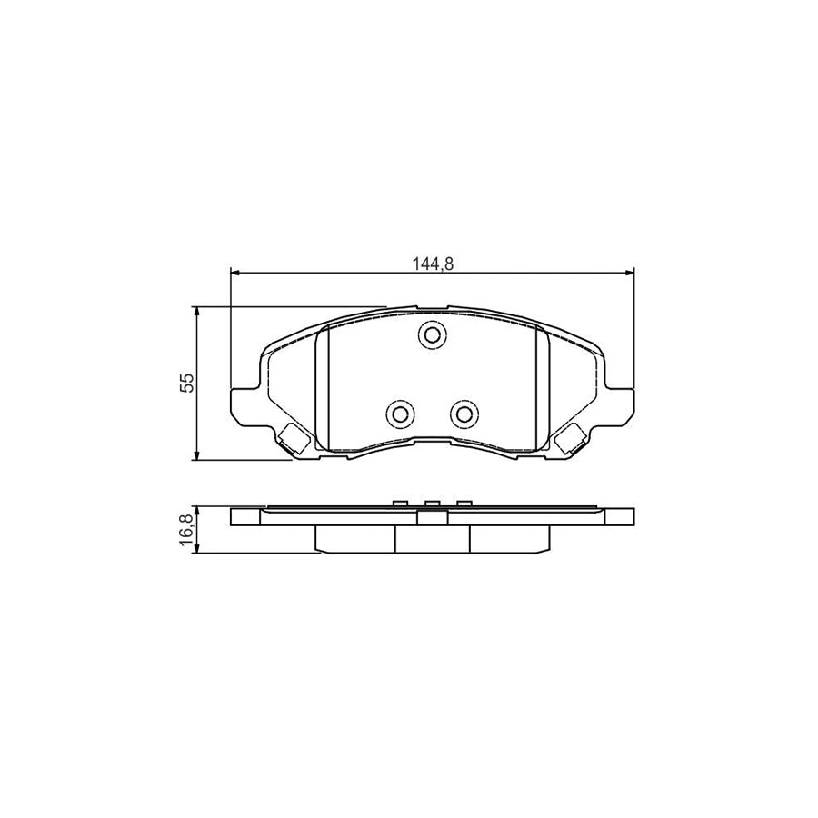 Bosch 0986495170 Brake Pad Set With Mounting Manual BP1503