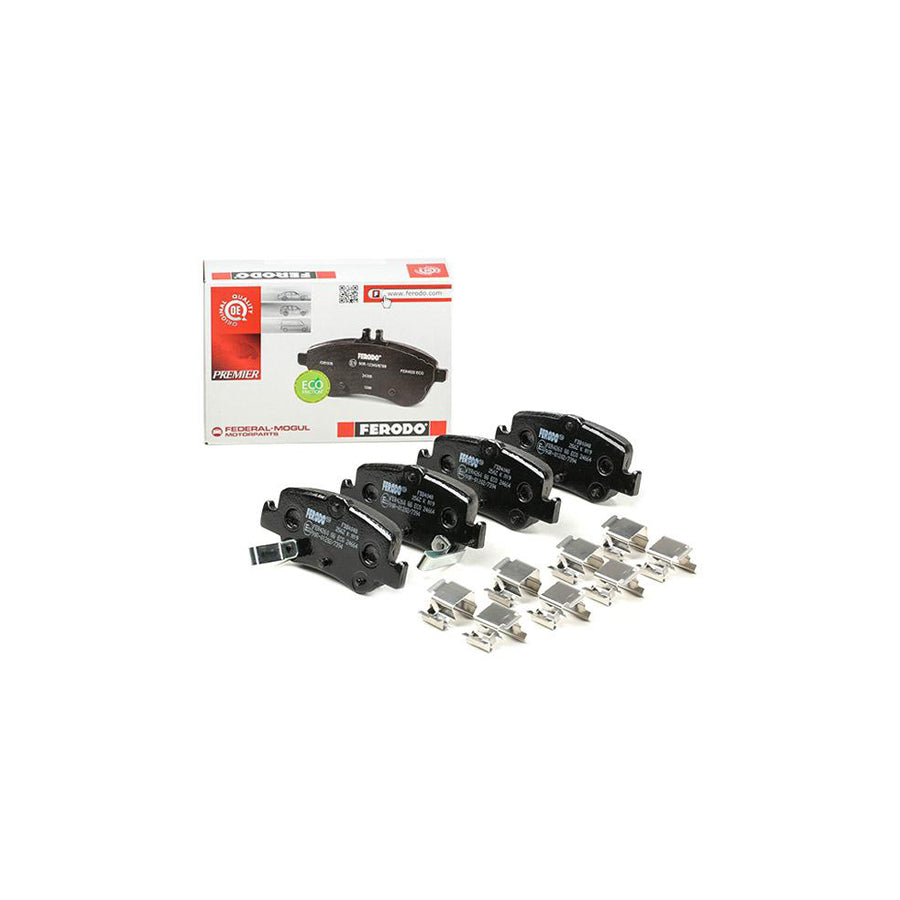 Ferodo Premier Eco Friction Fdb4048 Brake Pad Set With Acoustic Wear Warning With Accessories