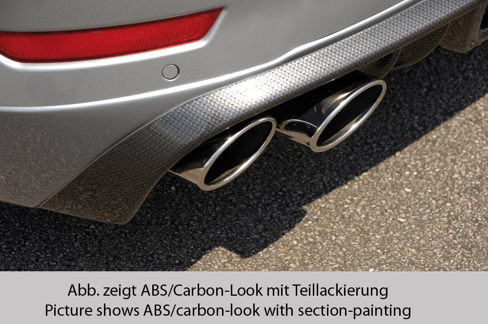 Rieger 00099111 Ford BA7 Mondeo Rear Diffuser for Twin Tailpipe Left & Right - Carbon-Look