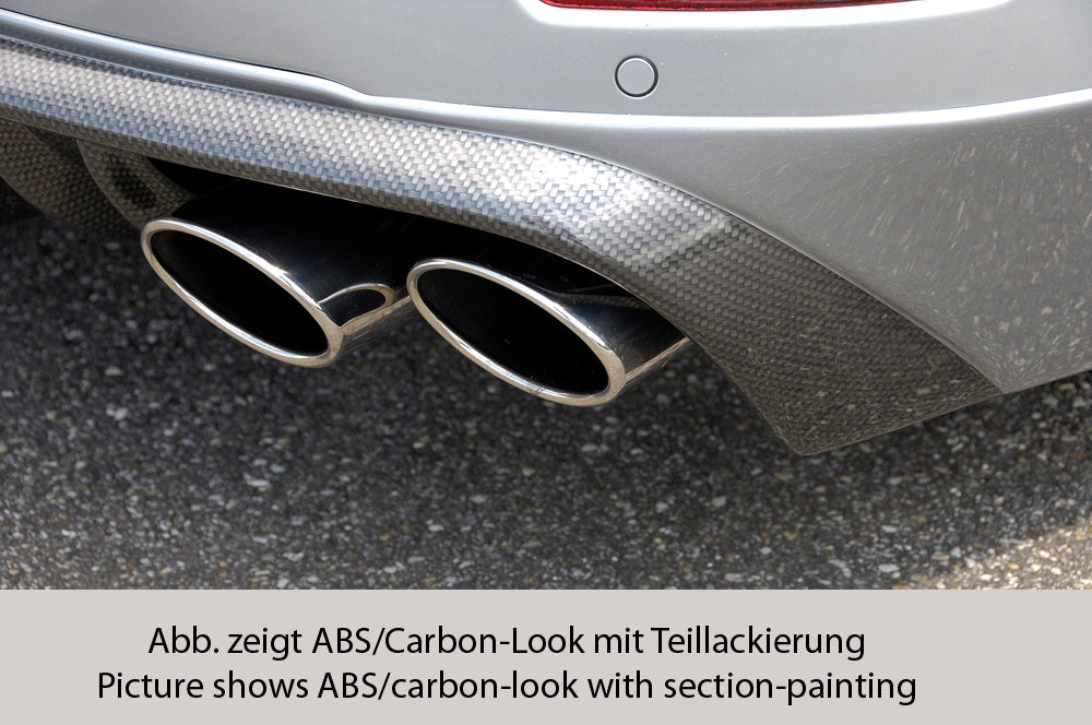 Rieger 00099111 Ford BA7 Mondeo Rear Diffuser for Twin Tailpipe Left & Right - Carbon-Look