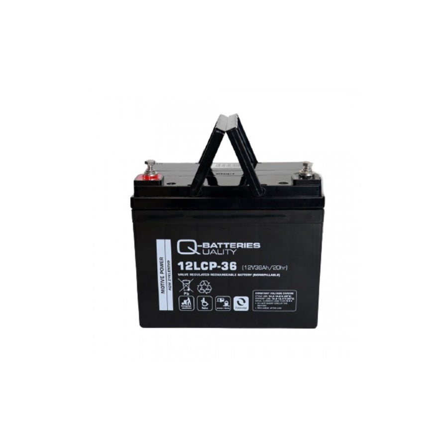 Q-Batteries 12LCP36 / 12V 36Ah lead acid battery Cycle type AGM Deep Cycle VRLA