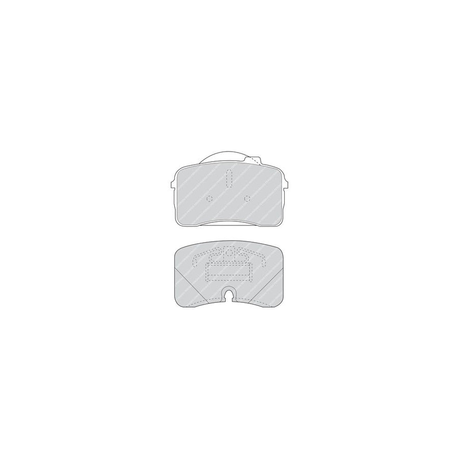 Ferodo Sl Fsl871 Brake Pad Set Not Prepared For Wear Indicator