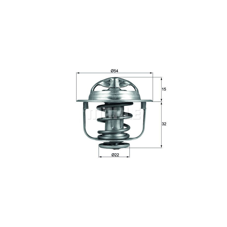 MAHLE ORIGINAL TX 120 89D Engine thermostat Opening Temperature: 89°C, with seal