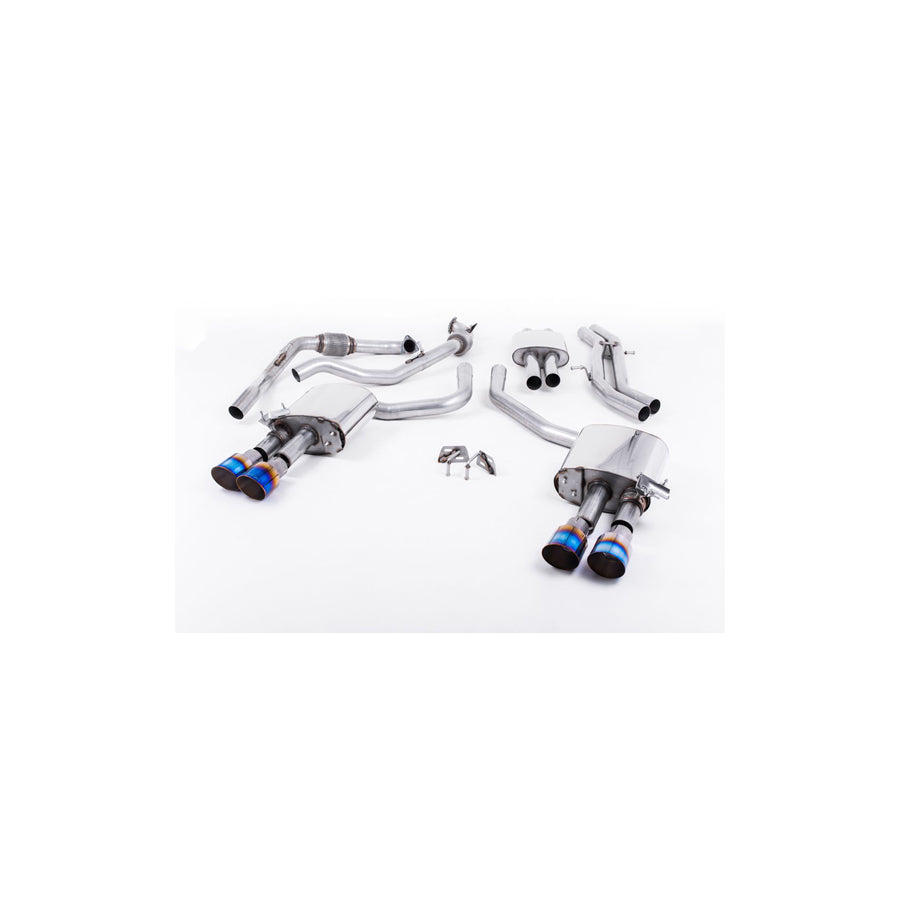 MillTek Audi B9 Resonated Cat-Back Exhaust (S4 & S5)
