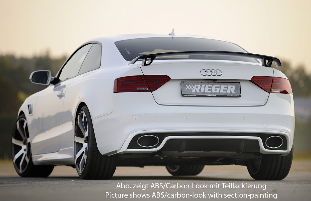 Rieger 00099126 Audi B8 B81 Rear Diffuser (A5 & S5) - Carbon-Look