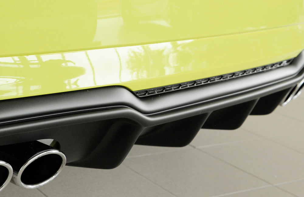 Rieger 00056821 Audi 8V S3 Rear Diffuser for Original Twin Tailpipe Left & Right - Matte Black