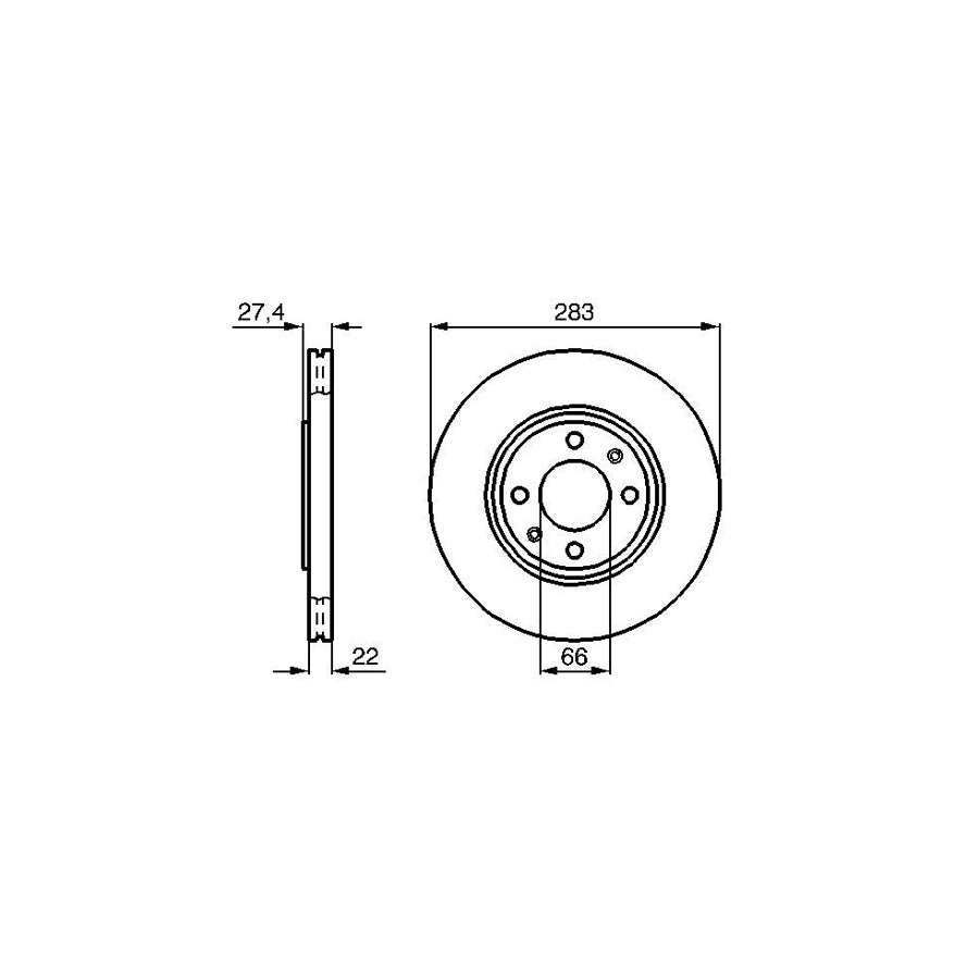 BOSCH 0 986 478 834 Brake Disc Internally Vented Vented Oiled with bolts screws