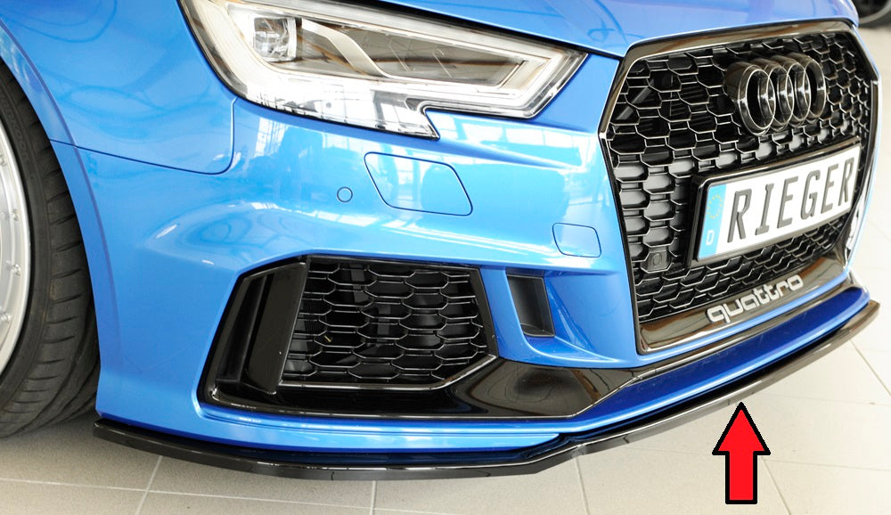 Rieger 00088161 Audi 8V RS3 Front Splitter