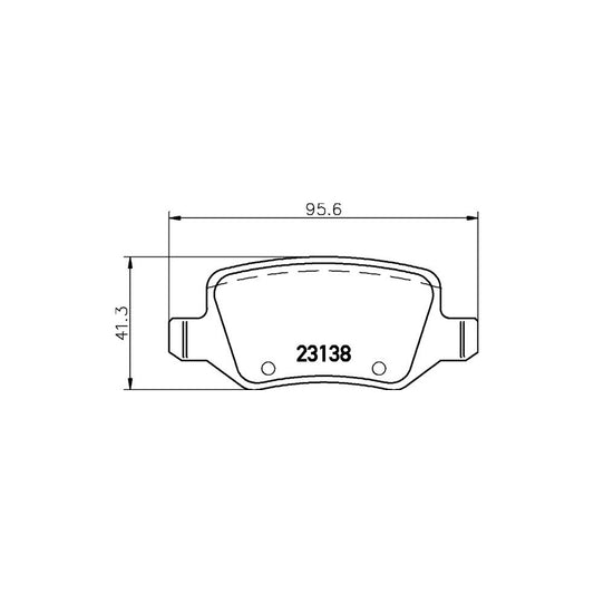 Hella 8DB 355 012 131 Brake Pad Set Not Prepared For Wear Indicator With Brake Caliper Screws With Accessories