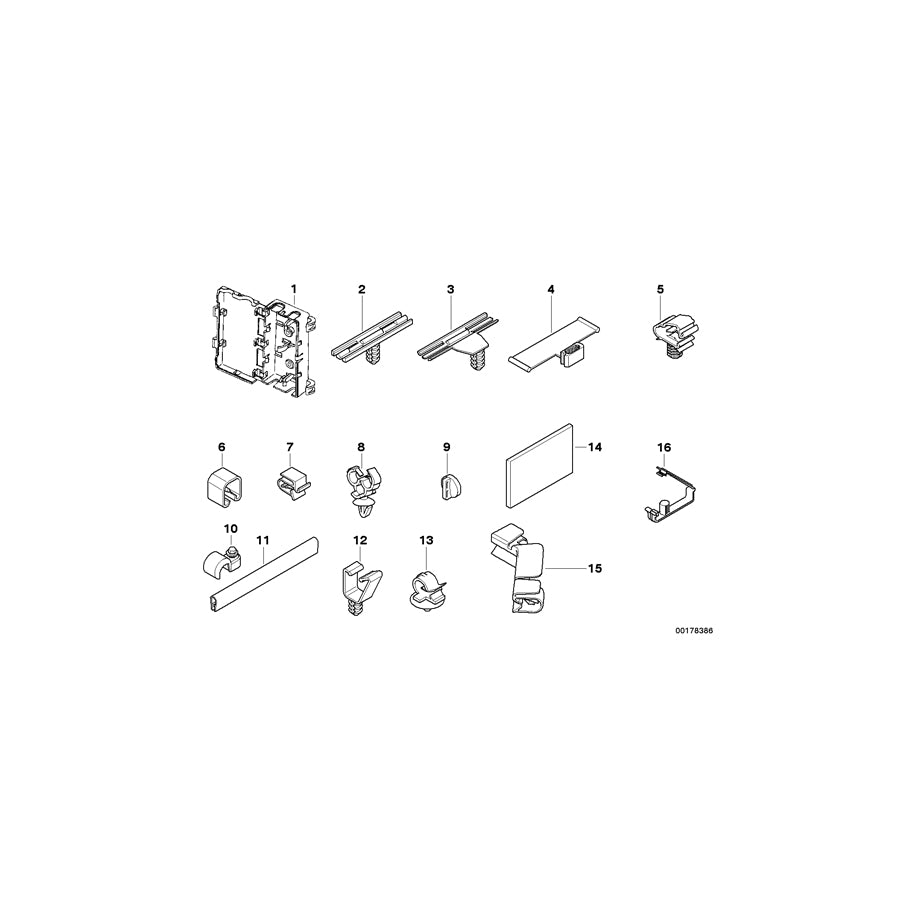 Genuine BMW 61138378037 E53 E36 Clip (Inc. Z3 3.0i, Z3 2.2i & X5 3.0i) | Duco Car Parts UK Car Parts