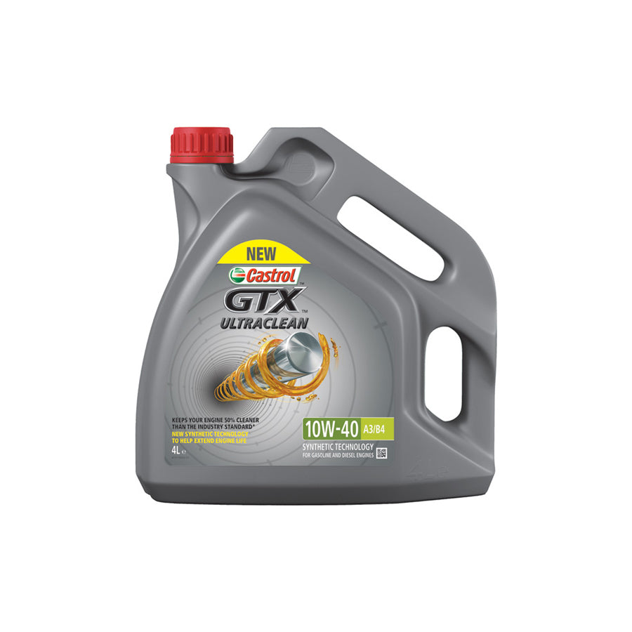 Castrol GTX Ultraclean A3/B4 Engine Oil - 10W-40 - 4ltr