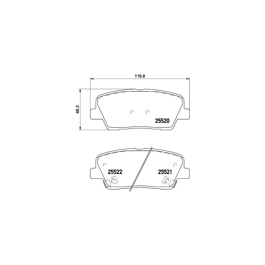 Hella 8DB 355 023 041 Brake Pad Set With Acoustic Wear Warning With Accessories