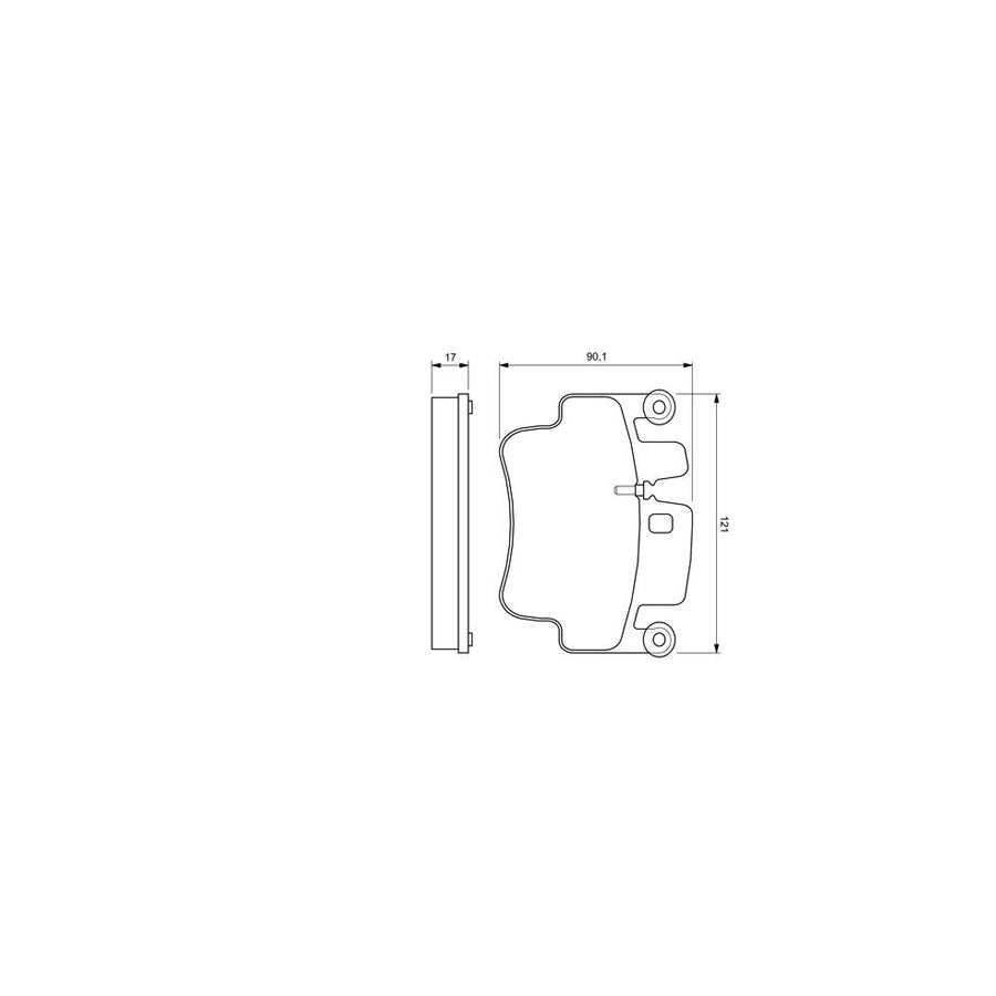 Bosch 0986424681 Brake Pad Set Front Axle Rear Axle With Mounting Manual BP396