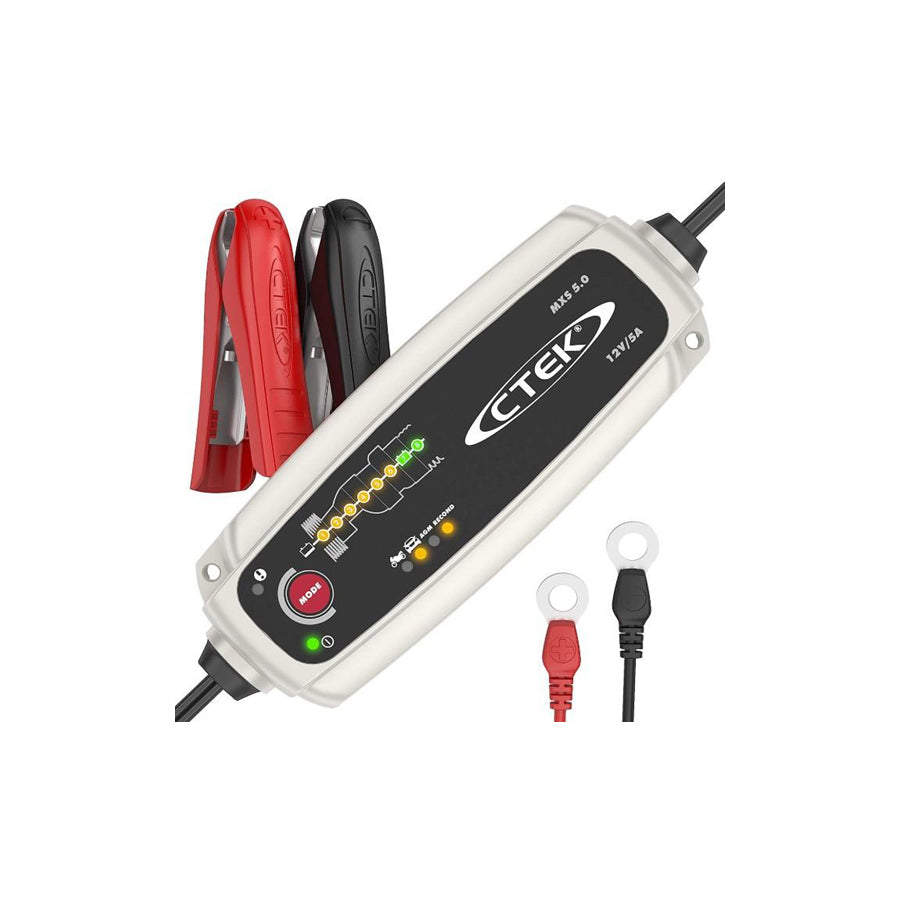 CTEK MXS, 5.0 56-305 Battery Charger portable, trickle charger, 5A, 12V, 1.2-110Ah
