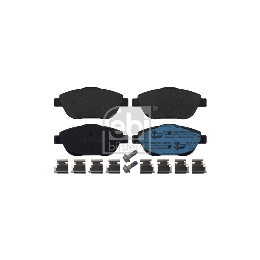 Febi Bilstein 16888 Brake Pad Set Front Axle Excl Wear Warning Contact With Attachment Material