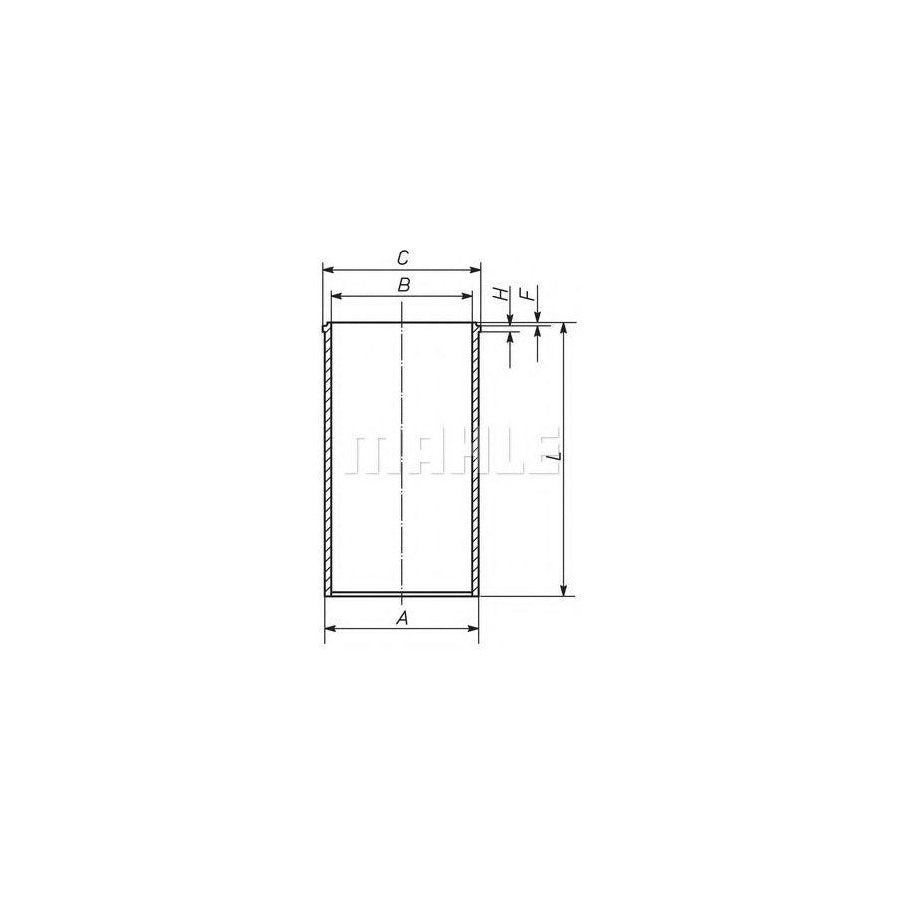 MAHLE ORIGINAL 011 WV 05 Cylinder Sleeve 82,5mm