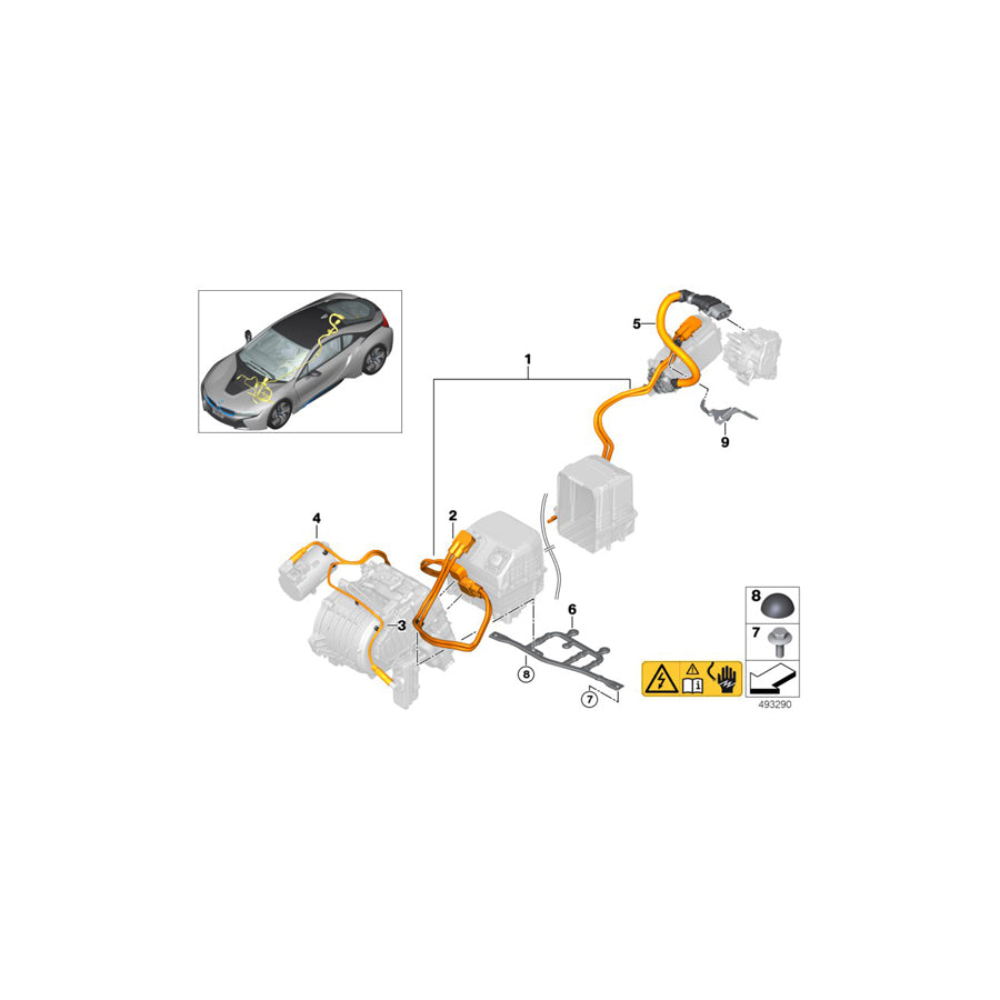 Genuine BMW 61139305151 I15 Cable Holder (Inc. i8) | Duco Car Parts UK Car Parts