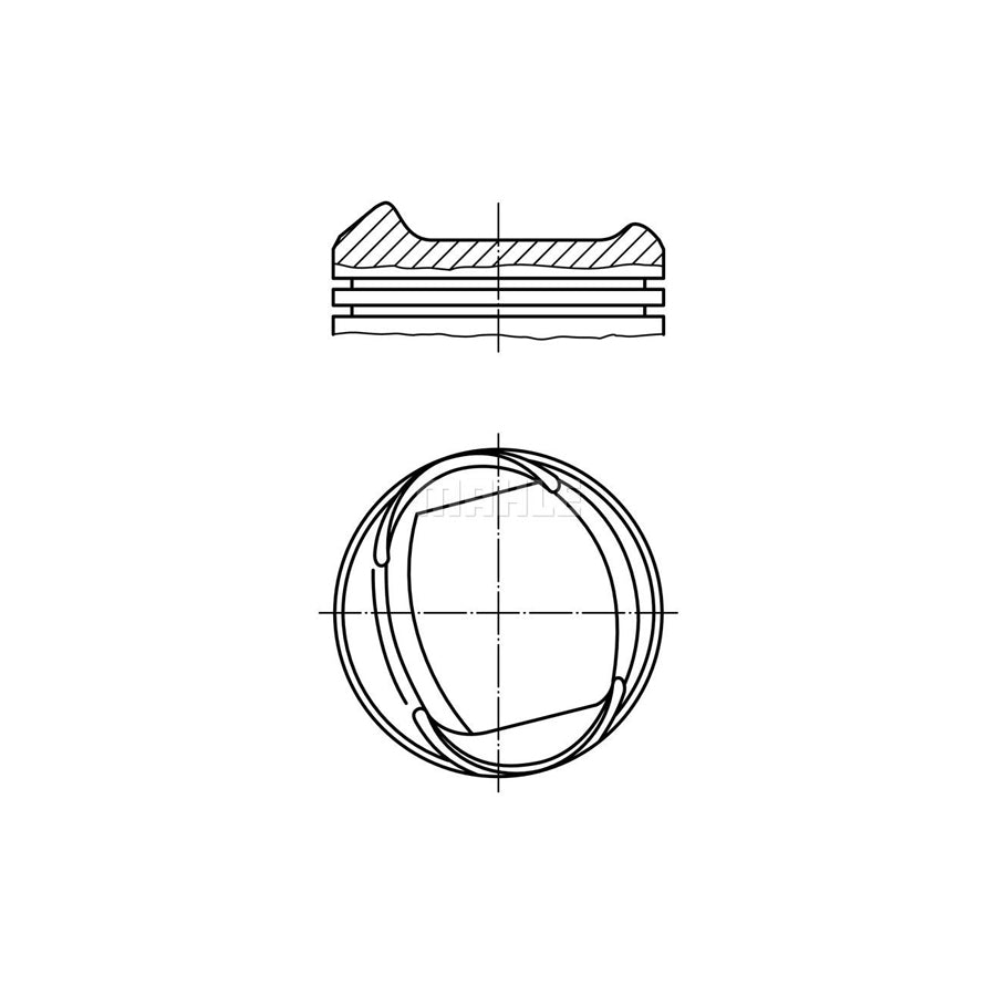 MAHLE ORIGINAL 013 38 12 Piston 80,47 mm, without cooling duct