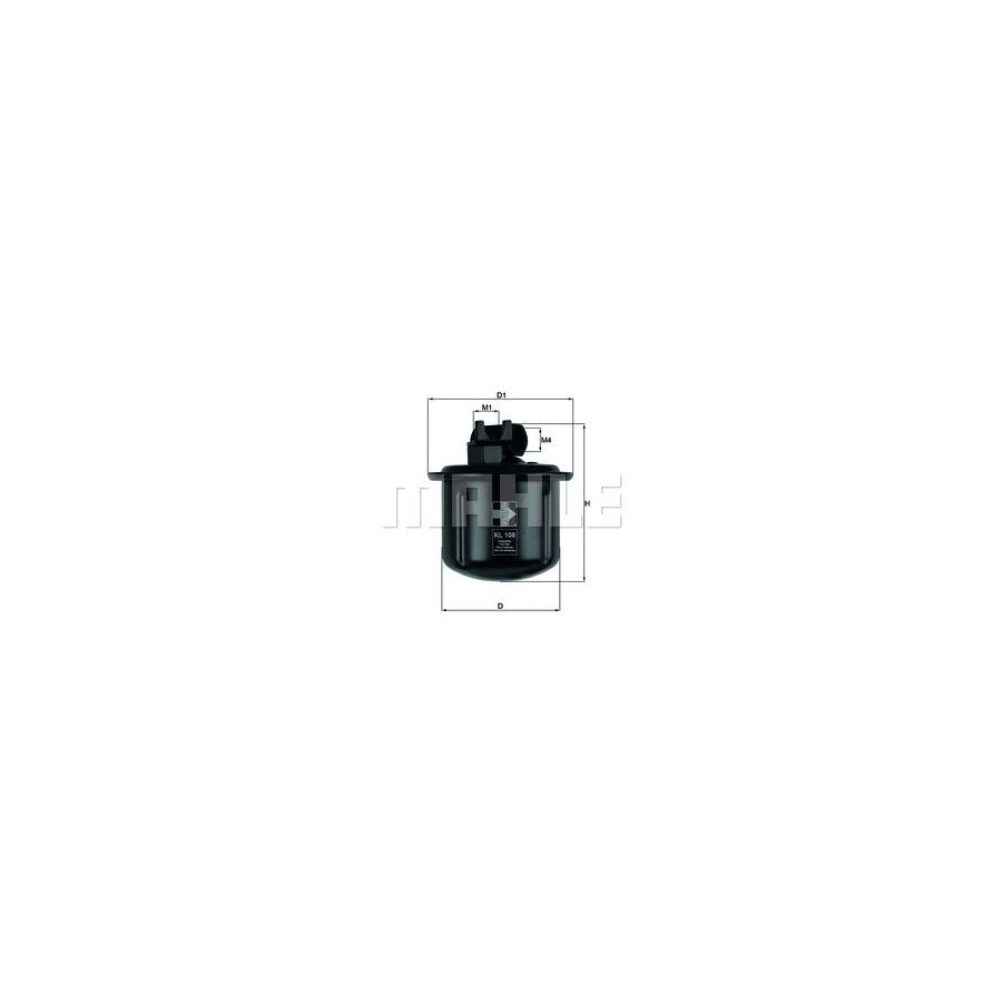 MAHLE ORIGINAL KL 108 Fuel filter In-Line Filter