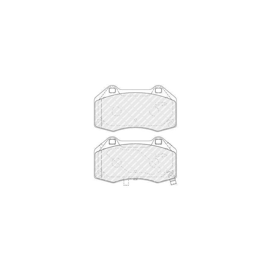 Ferodo Fdb4937 Brake Pad Set With Acoustic Wear Warning Without Accessories