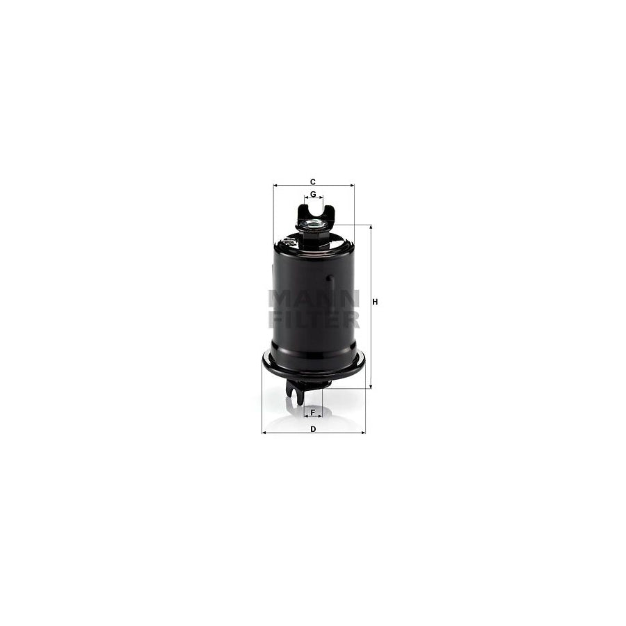 MANN-FILTER WK 614/8 Fuel filter In-Line Filter