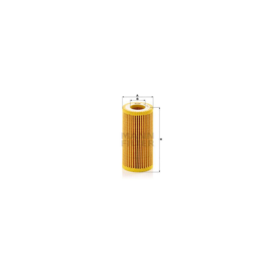 MANN-FILTER HU 5001 z Oil Filter with seal, Filter Insert