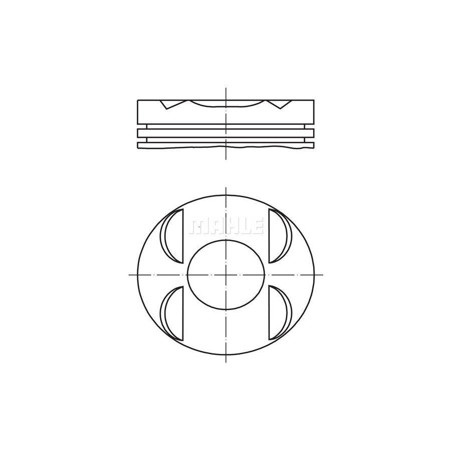 MAHLE ORIGINAL 002 94 00 Piston 89,0 mm